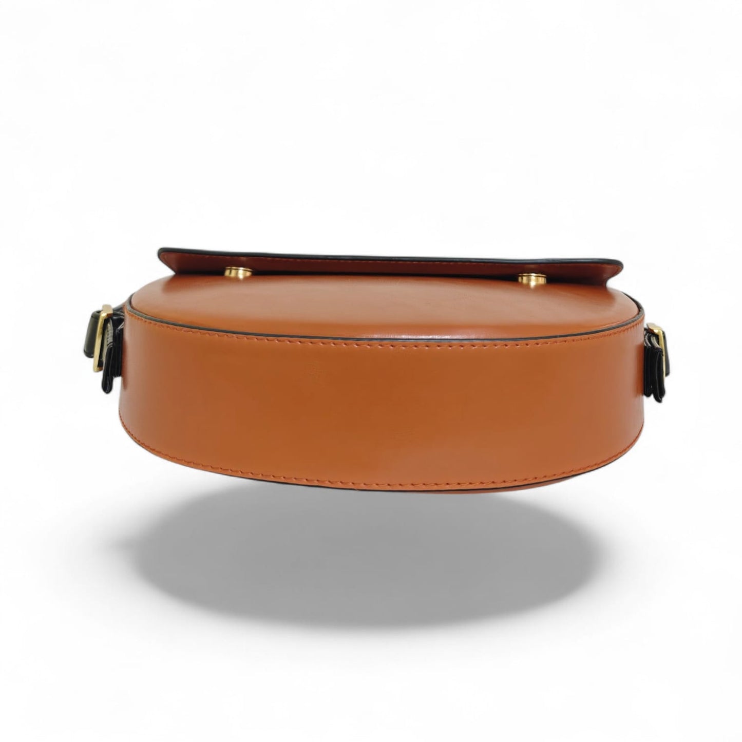 Avira Curve Baguette Shoulder Bag - Brown