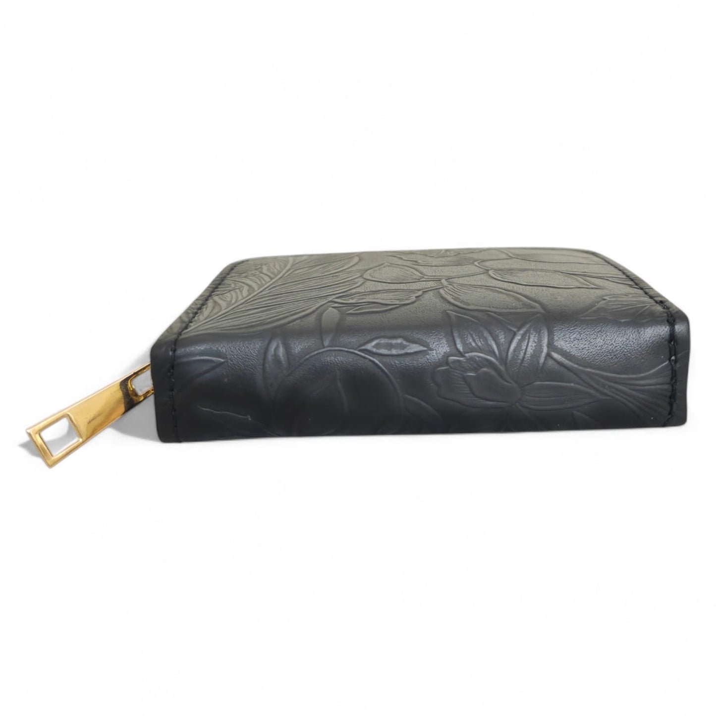 Avira Mini Zip Wallet - Floral Jet Black