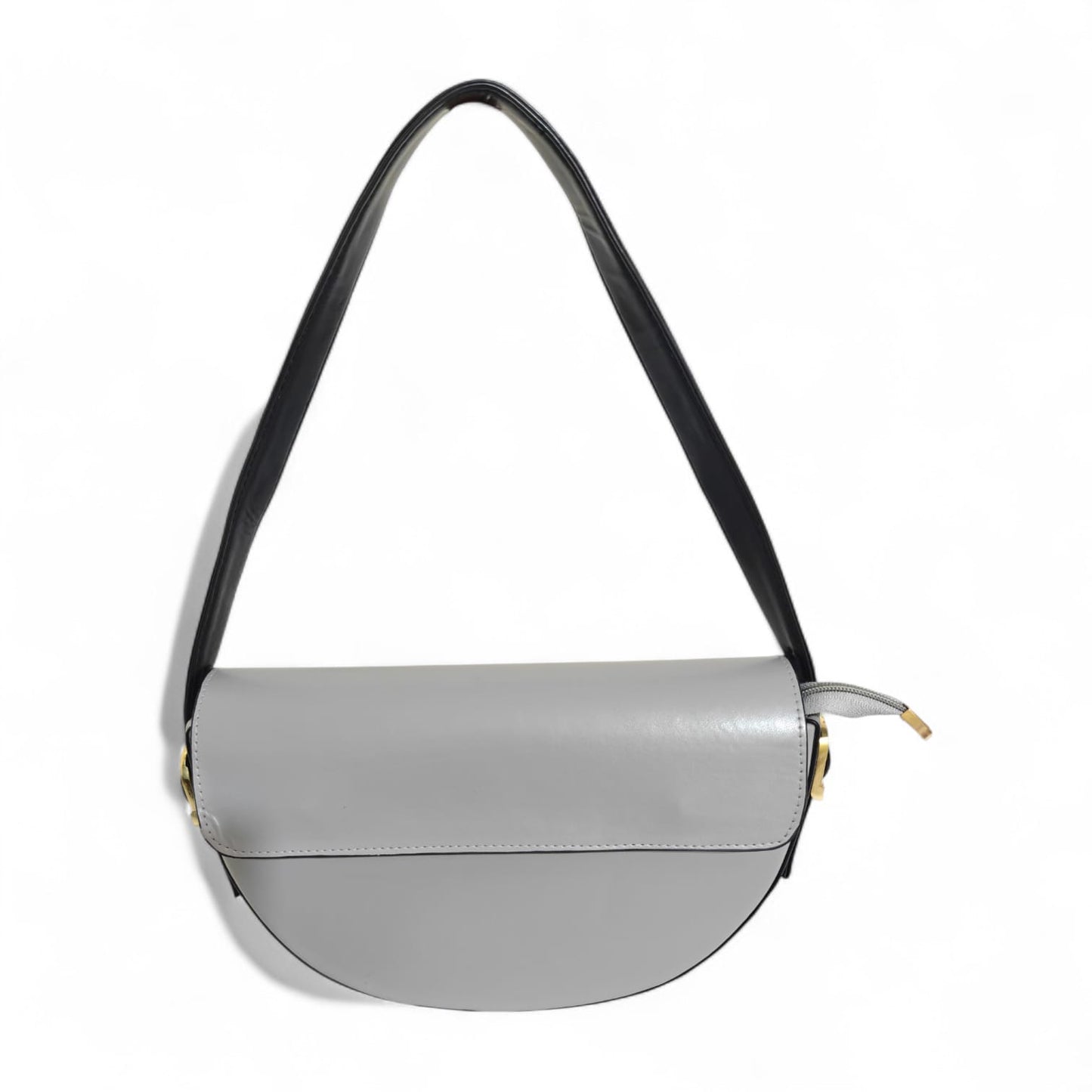 Avira Curve Baguette Shoulder Bag - Grey