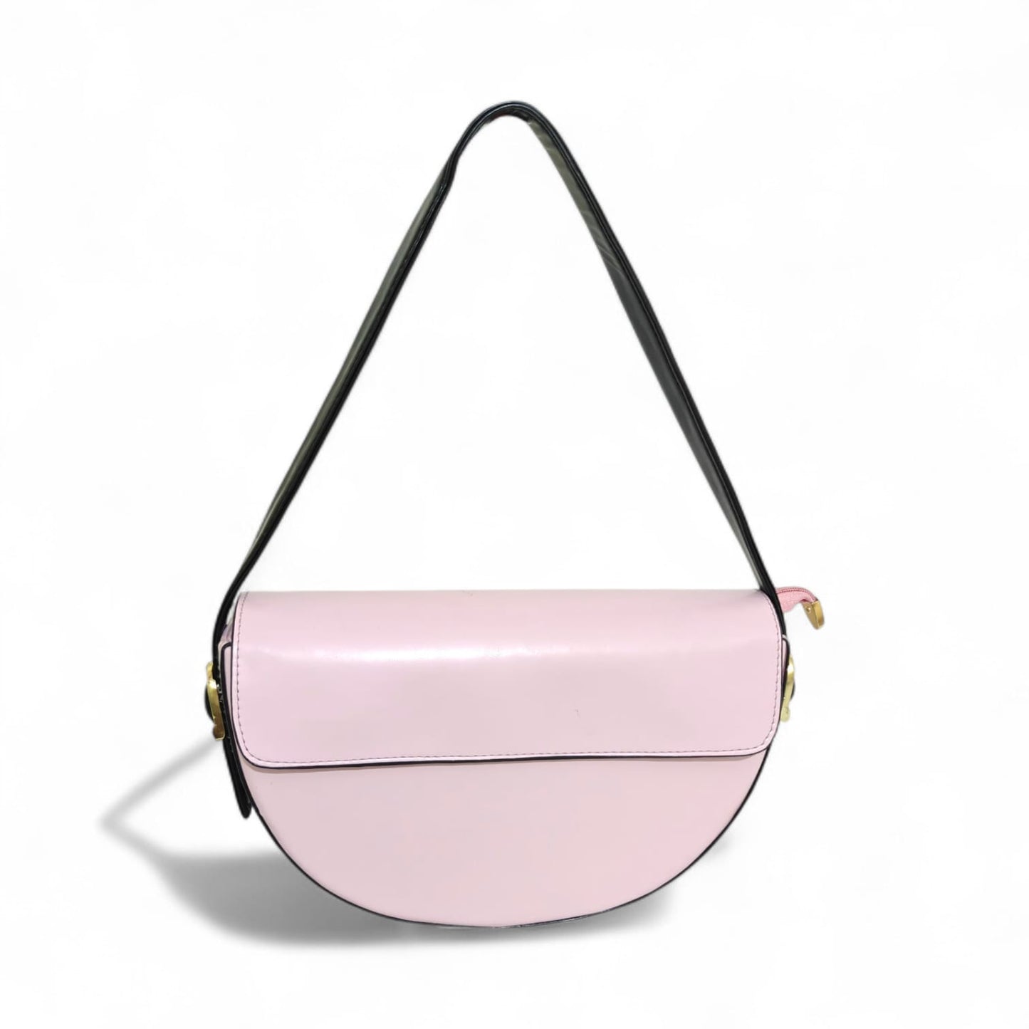 Avira Curve Baguette Shoulder Bag – Baby Pink