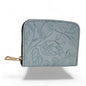 Avira Mini Zip Wallet - Floral Sky Blue