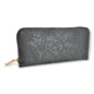 Avira Zipper Wallet - Floral Jet Black