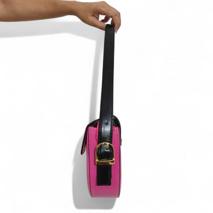 Avira Curve Baguette Shoulder Bag – Pink