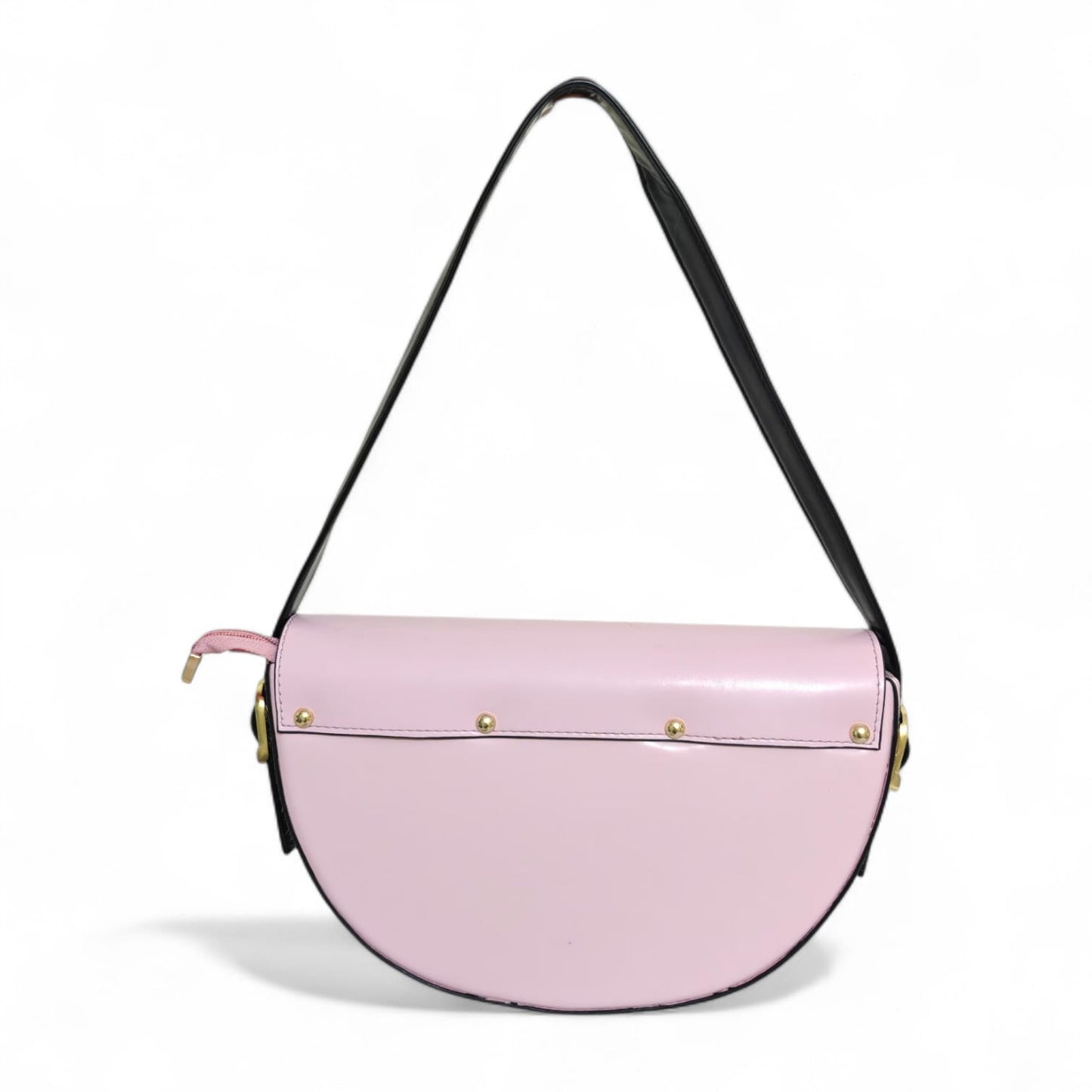 Avira Curve Baguette Shoulder Bag – Baby Pink