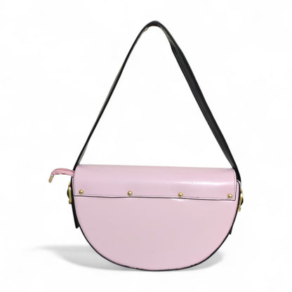 Avira Curve Baguette Shoulder Bag – Baby Pink