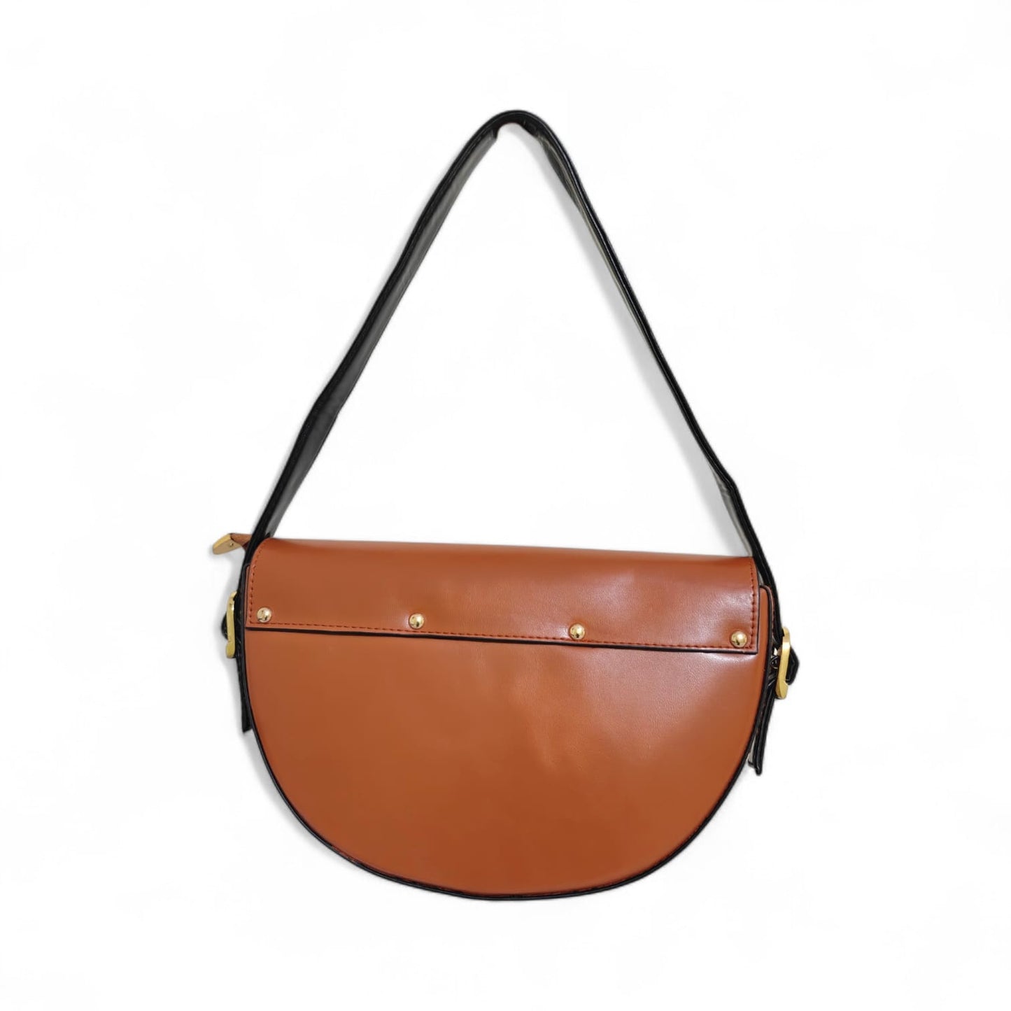 Avira Curve Baguette Shoulder Bag - Brown