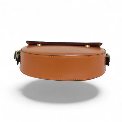 Avira Curve Baguette Shoulder Bag - Brown