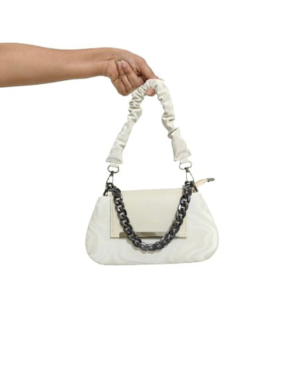 Avira Icon Mini Baguette Sling Bag Off-White