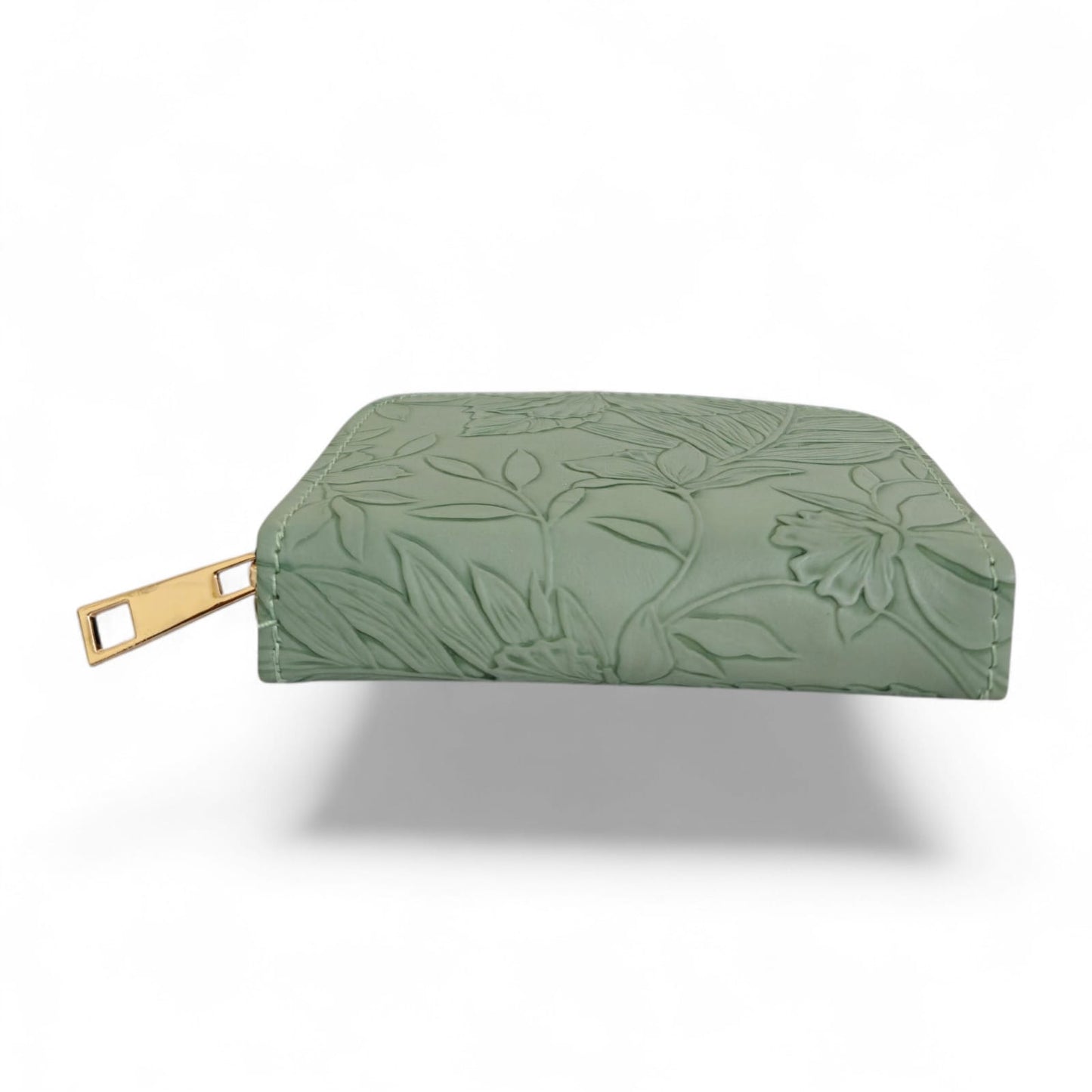 Avira Mini Zip Wallet - Floral Aqua Mint