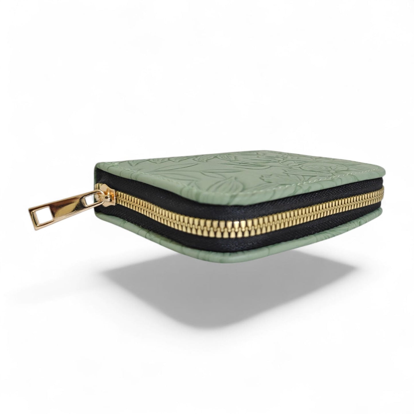 Avira Mini Zip Wallet - Floral Aqua Mint
