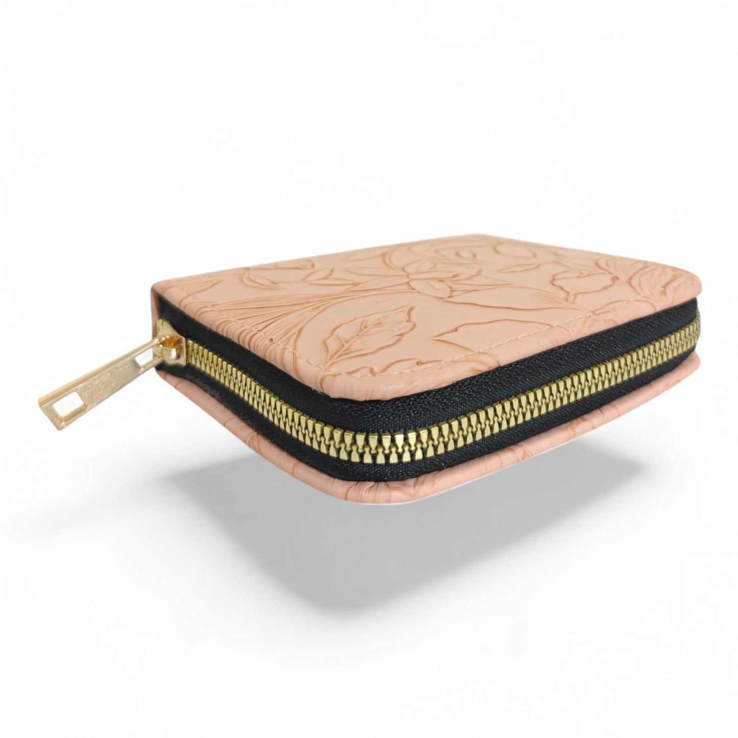 Avira Mini Zip Wallet - Floral Pale Peach