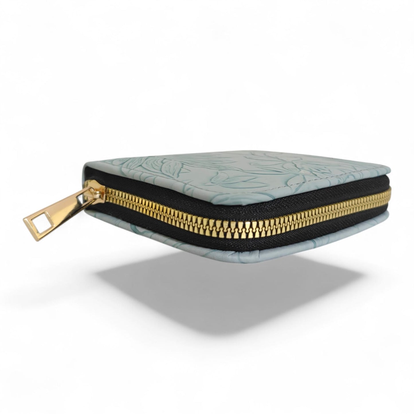 Avira Mini Zip Wallet - Floral Sky Blue