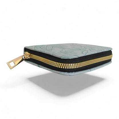 Avira Mini Zip Wallet - Floral Sky Blue