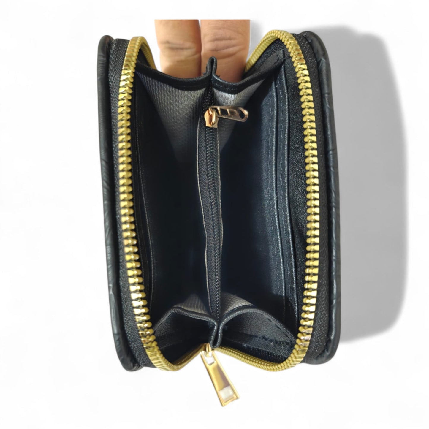 Avira Mini Zip Wallet - Floral Jet Black