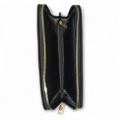 Avira Zipper Wallet - Floral Jet Black