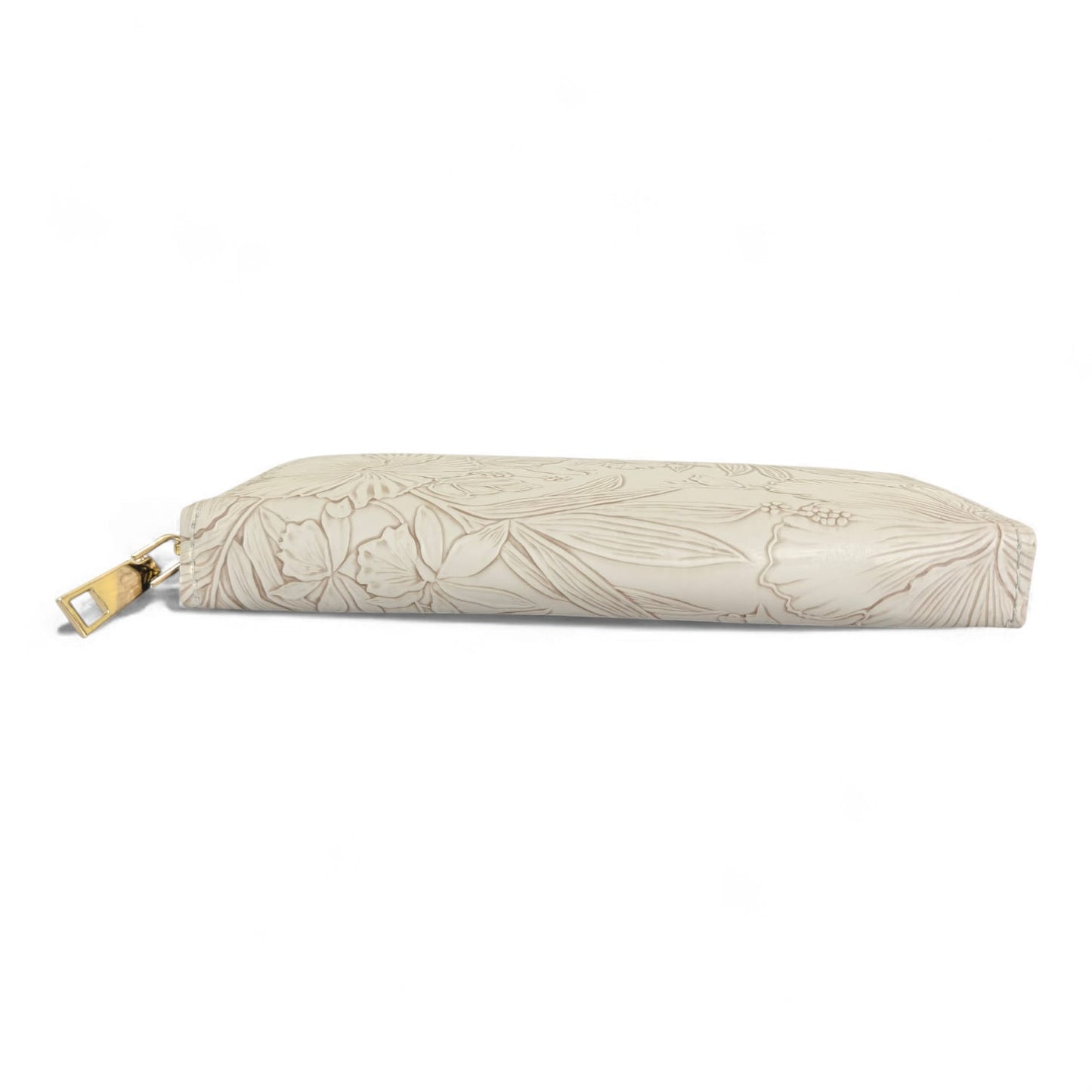 Avira Zipper Wallet - Floral Silver Grey