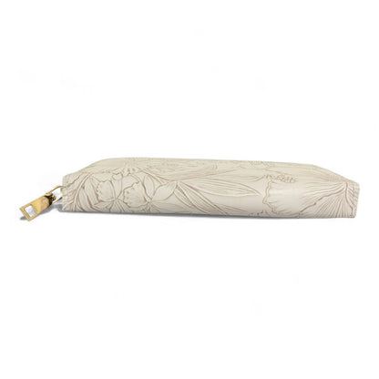 Avira Zipper Wallet - Floral Silver Grey
